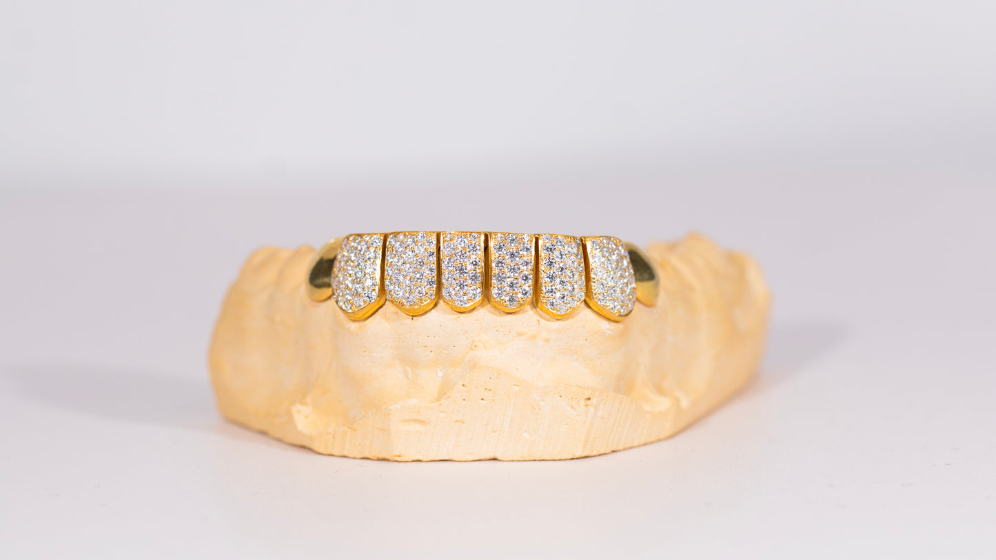 End Cap VVS Moissanite Diamond Grillz
