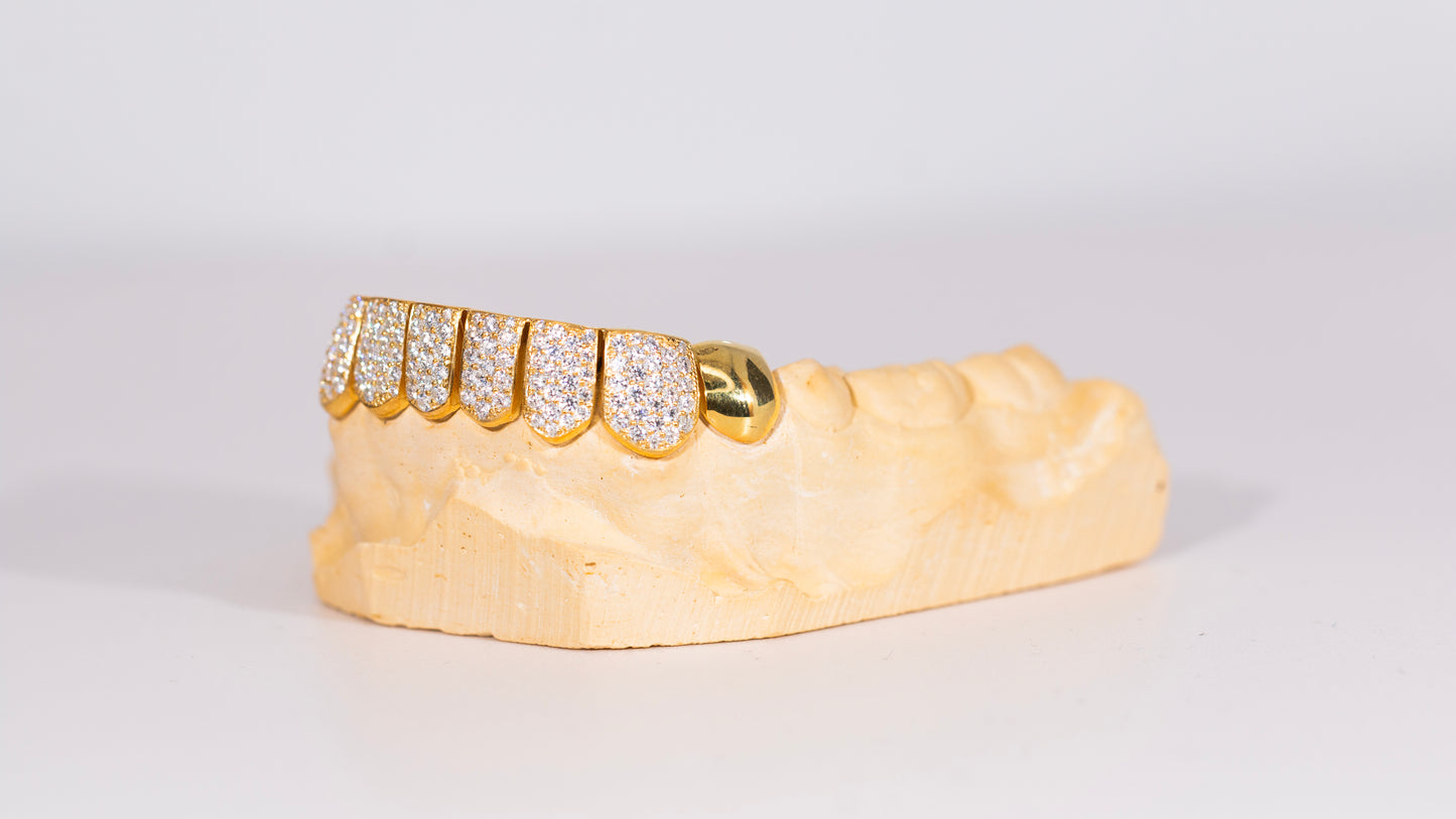 End Cap VVS Moissanite Diamond Grillz