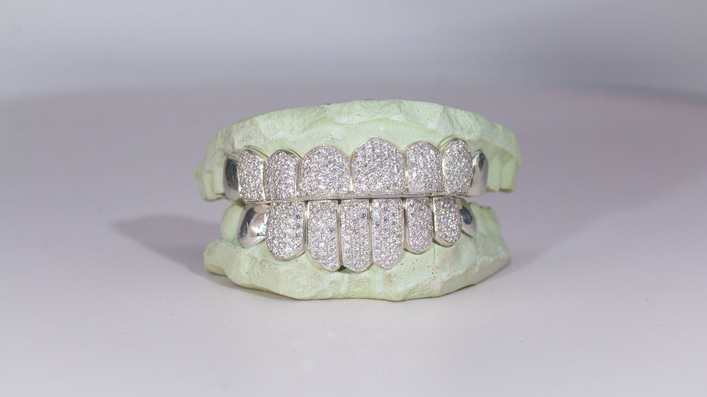 End Cap VVS Moissanite Diamond Grillz