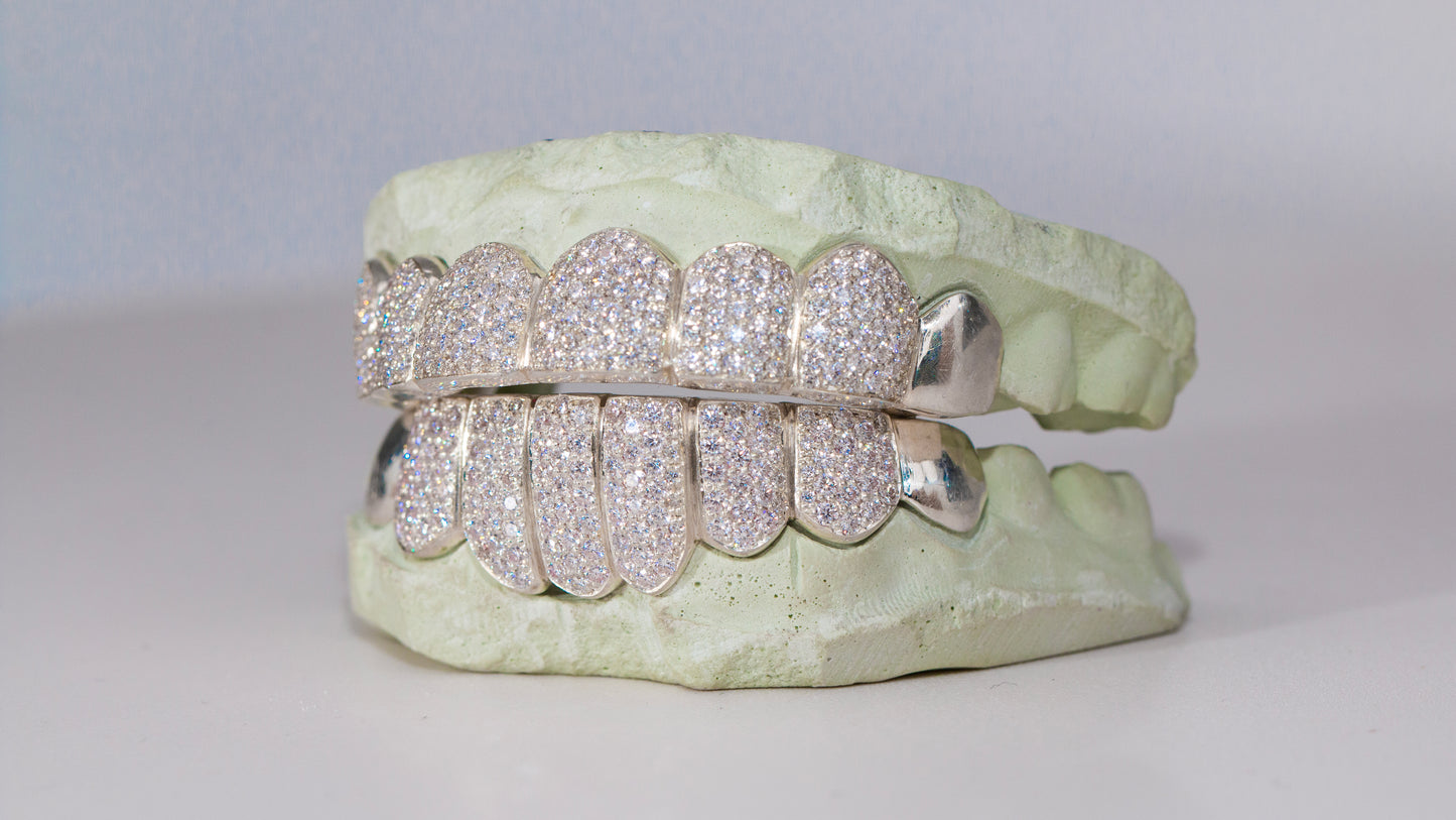 End Cap VVS Moissanite Diamond Grillz