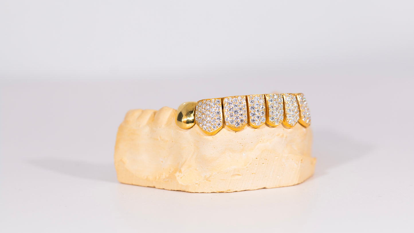 End Cap VVS Moissanite Diamond Grillz