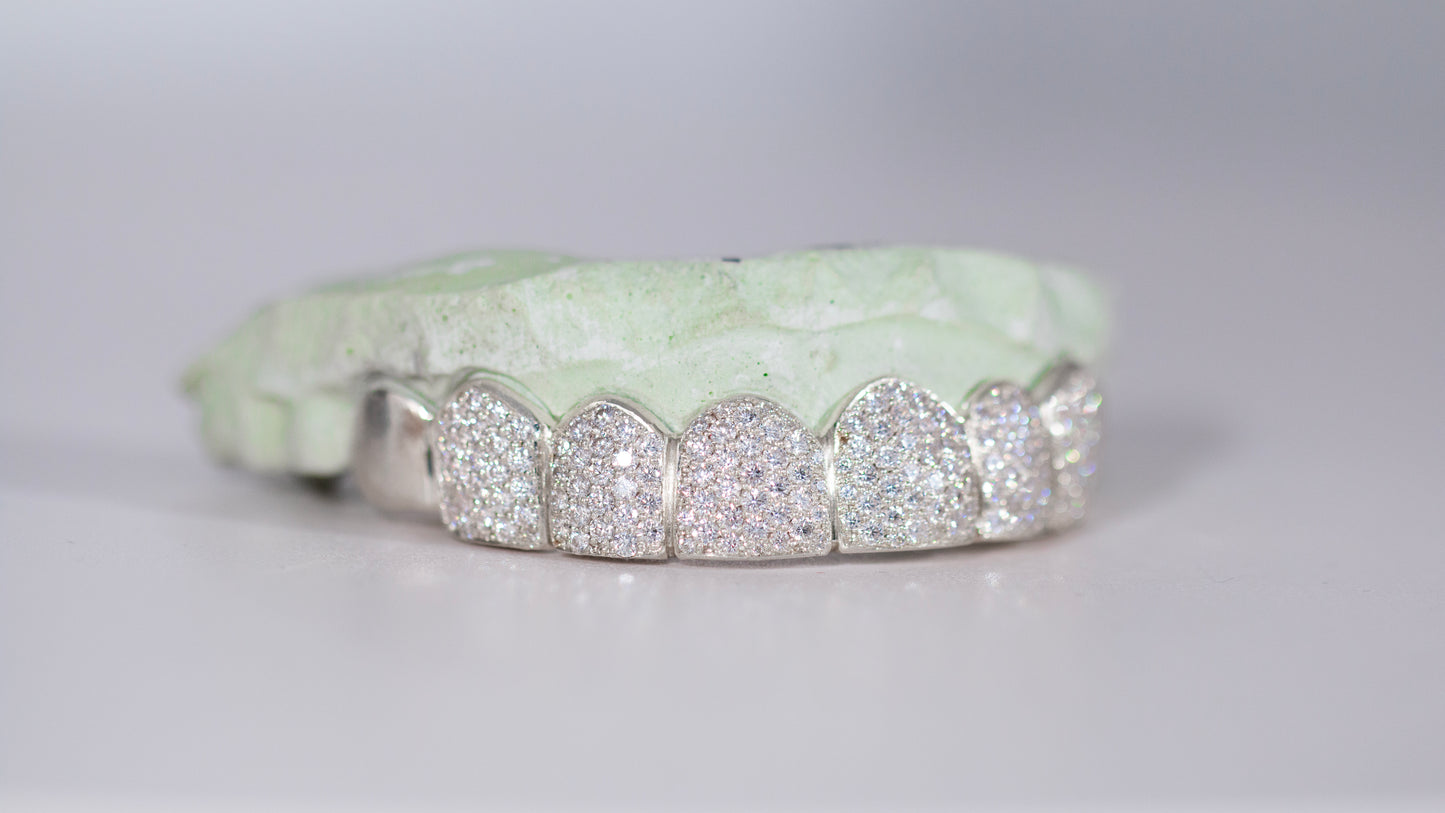 End Cap VVS Moissanite Diamond Grillz