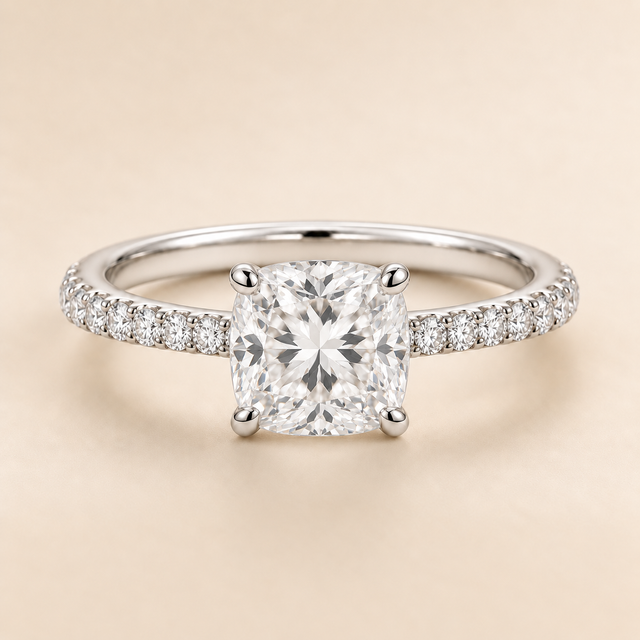 Cushion Diamond Band